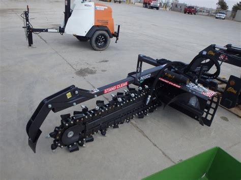 skid steer trencher attachment for sale|used trenchers for skid steers.